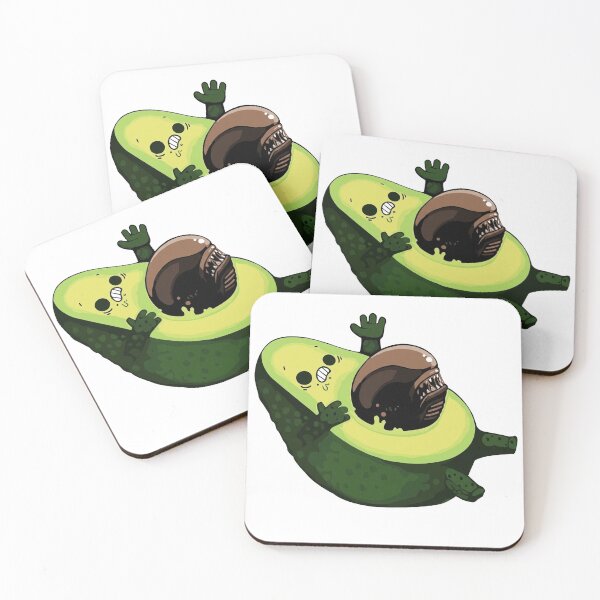 Item preview, Funny Alien Avocado Illustration designed and sold by GeekStorie.
