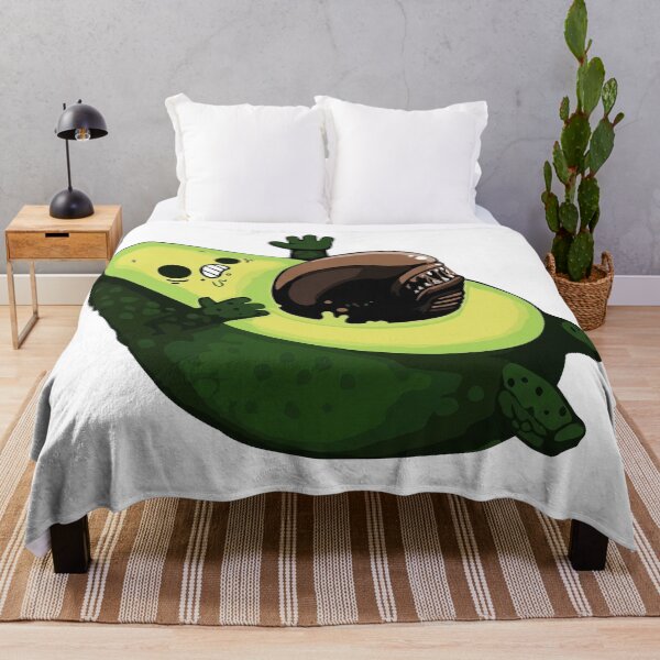Item preview, Funny Alien Avocado Illustration designed and sold by GeekStorie.