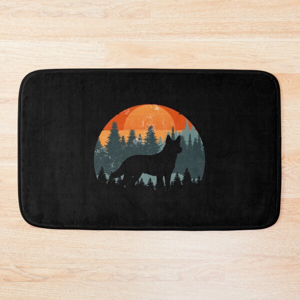 Artikelvorschau, Distressed Vintage Forest Blue Heeler Geschenk entworfen und verkauft von Guarddogdrive.