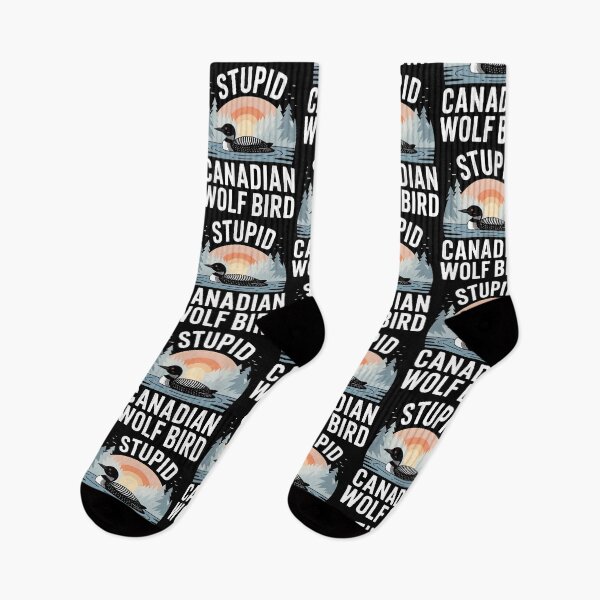 Item preview, Stupid Canadian Wolf Bird Funny Loon Humor designed and sold by BLZART.