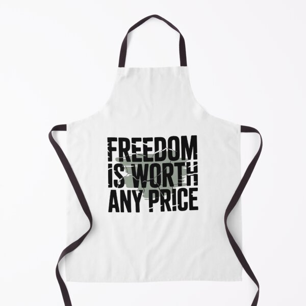 Item preview, Freedom Is Worth Any Price – Anime Inspired Typography Design designed and sold by Marouf-Store.