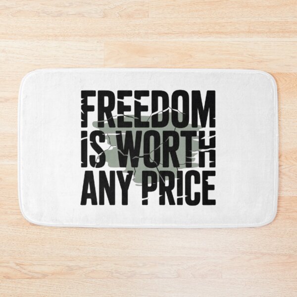 Item preview, Freedom Is Worth Any Price – Anime Inspired Typography Design designed and sold by Marouf-Store.
