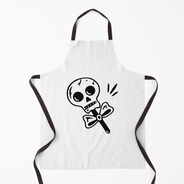 Item preview, Cute Skull Lollipop Outline – Minimal Spooky Line Art designed and sold by Horrify.
