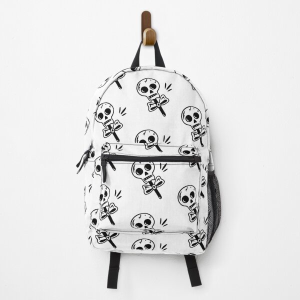 Item preview, Cute Skull Lollipop Outline – Minimal Spooky Line Art designed and sold by Horrify.