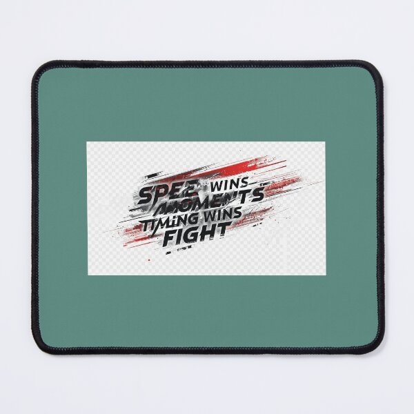 Item preview, "Timing Beats Speed – Fight Motivation Design" designed and sold by KalaPXL.