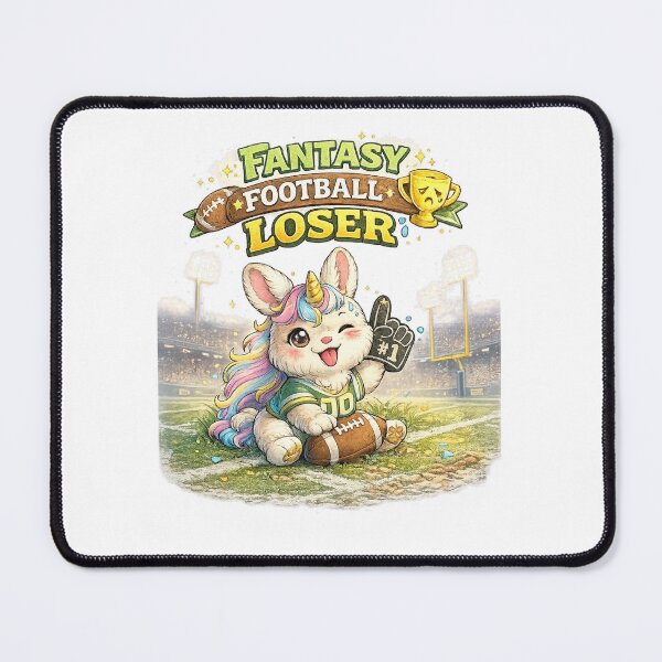 Item preview, Fantasy Football Loser – Cute Kawaii Unicorn Trophy of Shame designed and sold by Paws-nd-Prints.