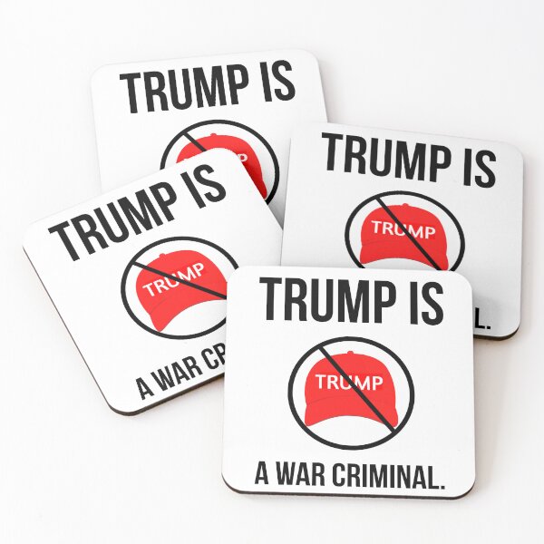 Item preview, Trump is a war criminal.  designed and sold by Rachel the Artist .