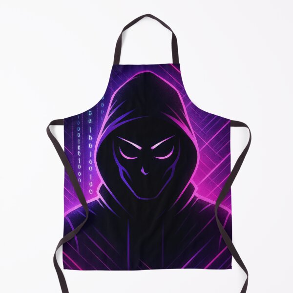 Item preview, Neon Hacker Figure – Cyberpunk Hooded Cyber Art designed and sold by Articooler.