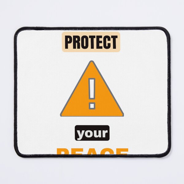 Item preview, Protect Your Peace – Minimal Warning Sign Design | Self Care & Boundaries Quote designed and sold by Giota29.