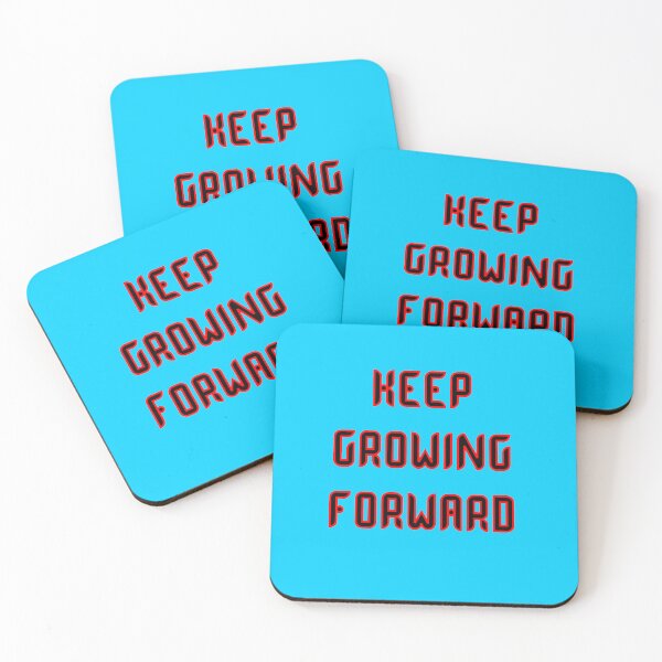 Item preview, Keep Growing Forwards - Motivational Progress Quote. Bold Black & Red Typography  designed and sold by GlidedFeather.