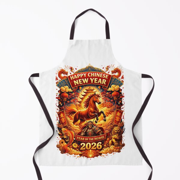 Item preview, Happy Chinese New year of the Horse 2026 designed and sold by PluffyPanda.