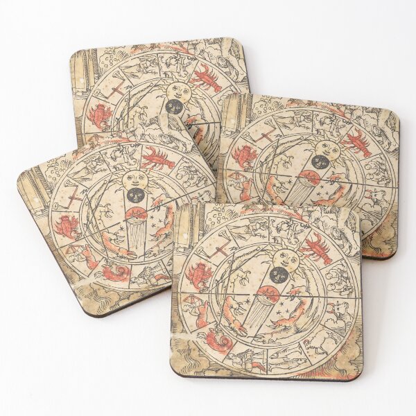 Item preview, Antique Manuscript Illustration of the Zodiac designed and sold by JournalOfTales.