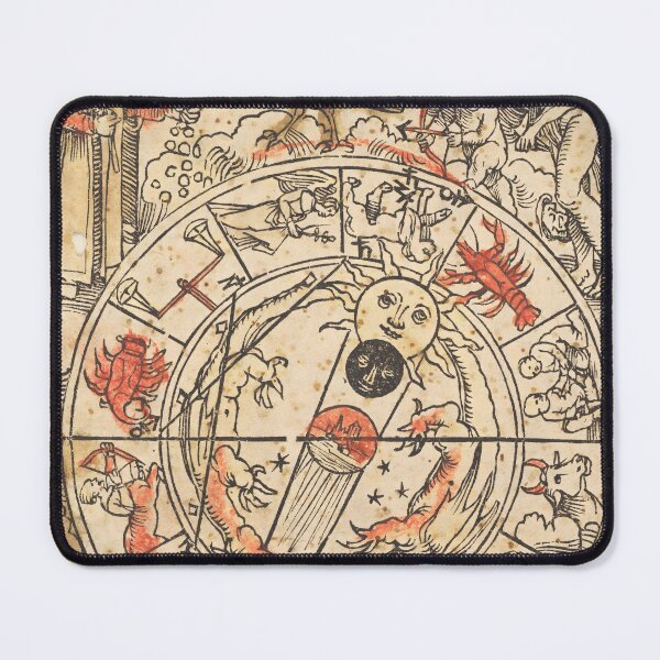 Item preview, Antique Manuscript Illustration of the Zodiac designed and sold by JournalOfTales.