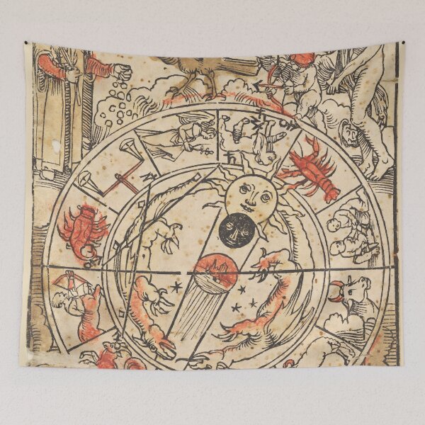 Item preview, Antique Manuscript Illustration of the Zodiac designed and sold by JournalOfTales.