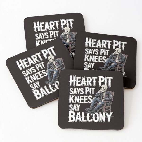 Item preview, Heart Says Pit Knees Say Balcony – Aging Rock Fan Funny Quote designed and sold by Redgiant87x.