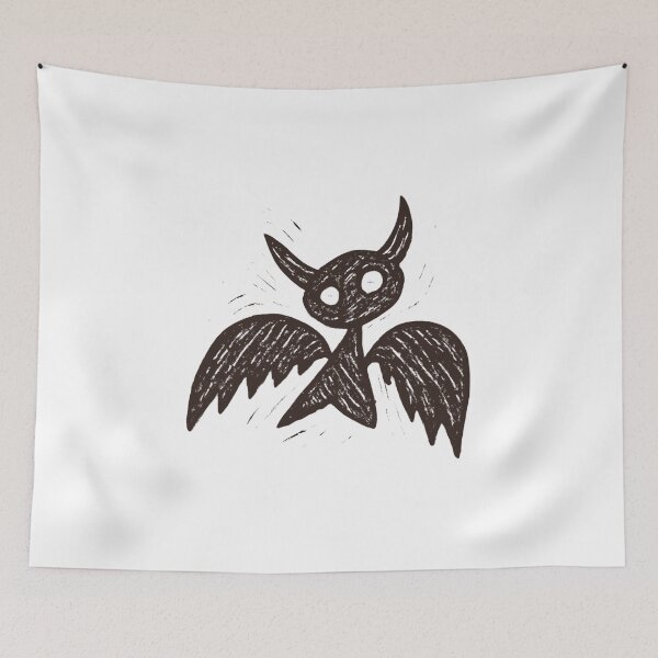 Item preview, Hand Drawn Spooky Bat – Rough Sketch Halloween Bat Art designed and sold by Horrify.