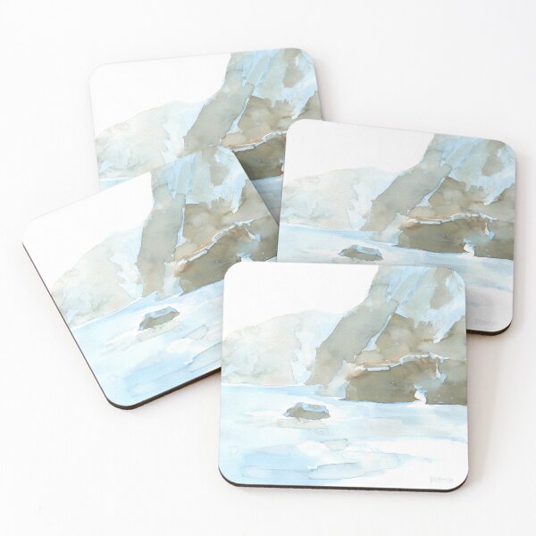 Item preview, Seixal Rocks, Madeira - Watercolour Coastal Landscape designed and sold by TheBellemar.