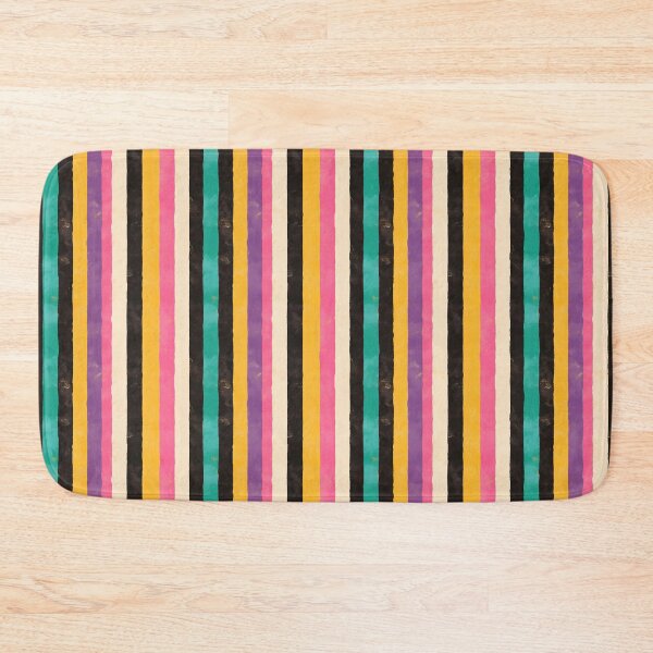 Item preview, Retro Multicolor Vertical Stripes Pattern designed and sold by bubblegoth.