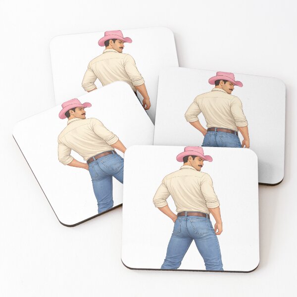Item preview, Cowboy Energy – Pink Hat Western Back View designed and sold by MPForet.