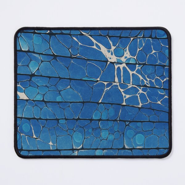 Item preview, Blue Mosaic Ebru Marbling  Art – Blue  Abstract Marbling designed and sold by Pacika.