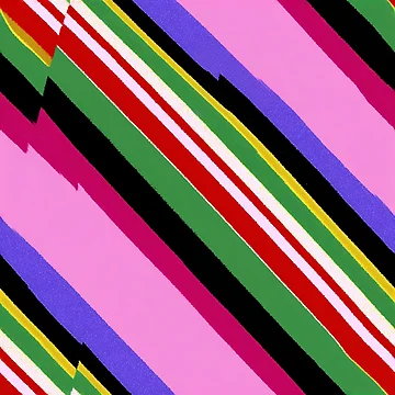 Artwork thumbnail, Retro Neon Diagonal Racing Stripes Pattern by bubblegoth