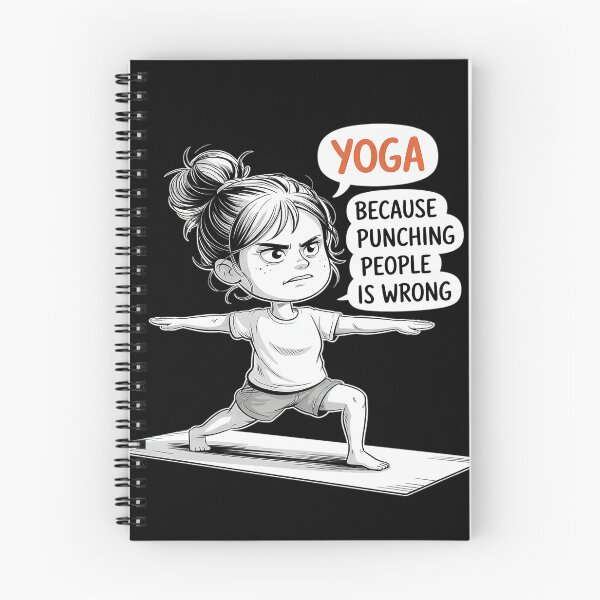 Item preview, Yoga Because Punching People Is Wrong Yoga Girls Yoga Lovers  designed and sold by MarkLeedsArt.
