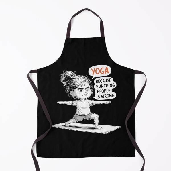 Item preview, Yoga Because Punching People Is Wrong Yoga Girls Yoga Lovers designed and sold by MarkLeedsArt.