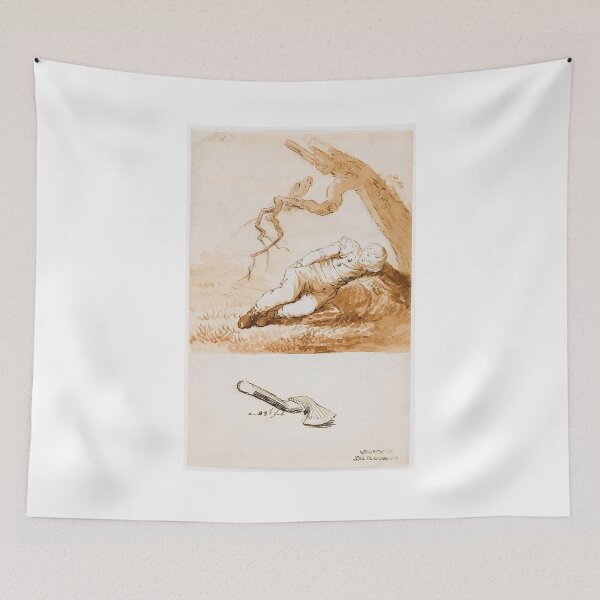 Item preview, Boy Sleeping – Caspar David Friedrich | Romantic Study of Innocence and Stillness designed and sold by Art Outlaws.