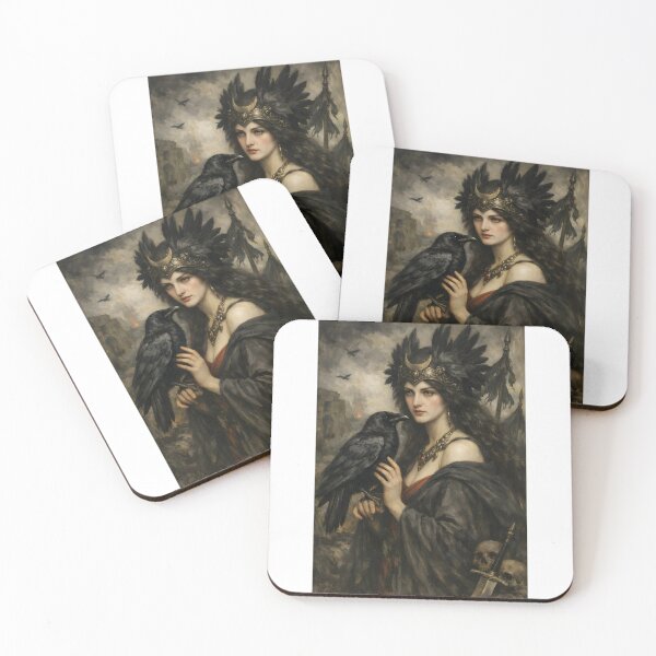 Item preview, Goddess Morrigan with Raven. designed and sold by SoniaSarkali.