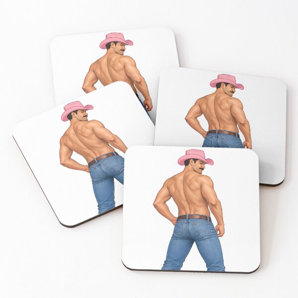 Item preview, Cowboy Energy – Pink Hat Back View Cowboy designed and sold by MPForet.