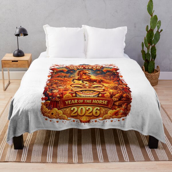 Item preview, Happy Chinese New year of the Horse 2026 designed and sold by PluffyPanda.
