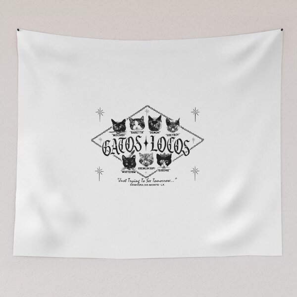 Item preview, Gatos Locos Cat tee designed and sold by kanebanner.