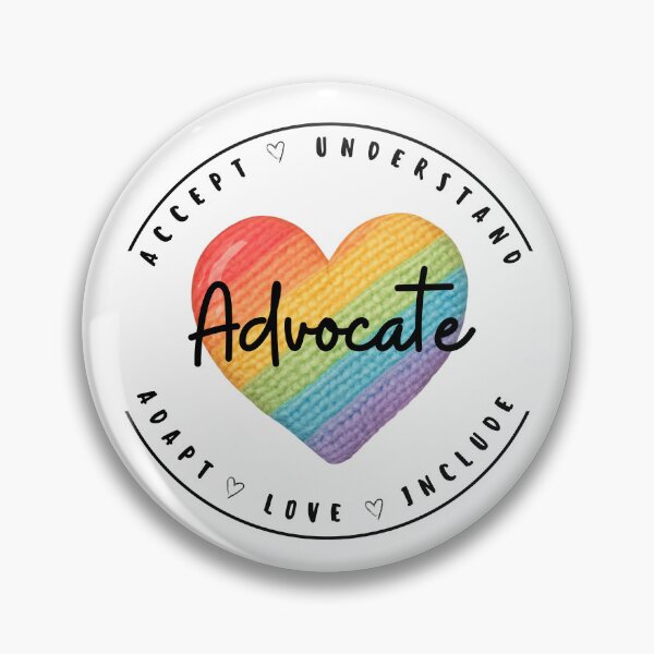 Item preview, Advocate Rainbow Heart Neurodiversity Awareness and Pride Design designed and sold by CindyRandomVibes.