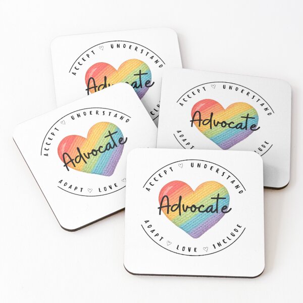 Item preview, Advocate Rainbow Heart Neurodiversity Awareness and Pride Design designed and sold by CindyRandomVibes.