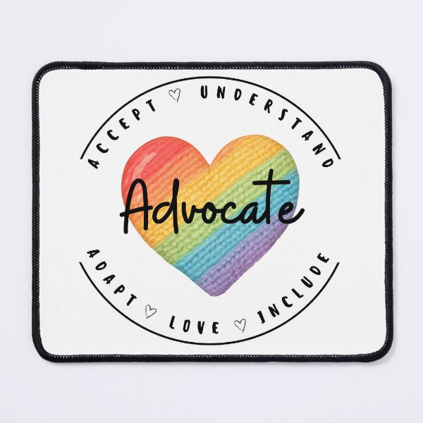 Item preview, Advocate Rainbow Heart Neurodiversity Awareness and Pride Design designed and sold by CindyRandomVibes.