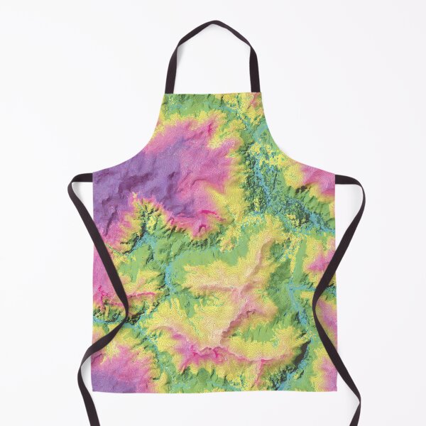 Item preview, Neon Pastel Topographic Map Flow Pattern designed and sold by bubblegoth.