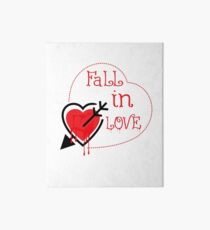 fall in love Art Board