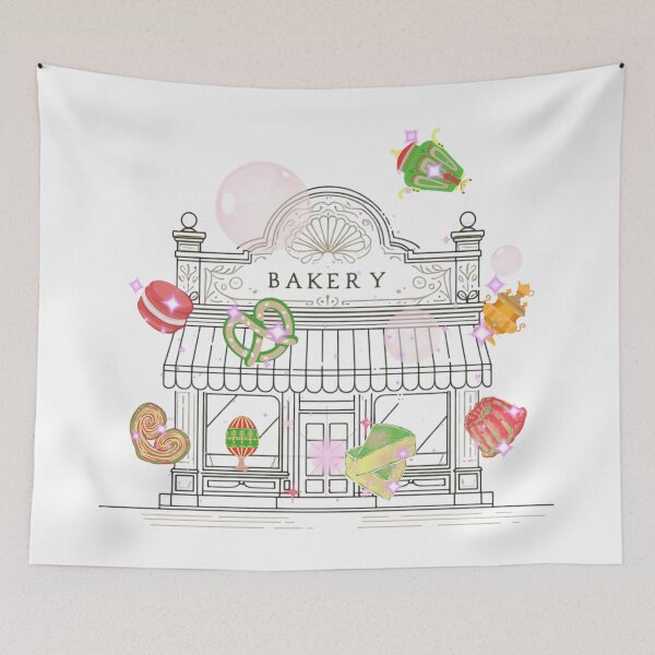 Item preview, Magical Bakery Illustration – Dreamy Cake Shop with Floating Desserts designed and sold by Sugar Wisdom .