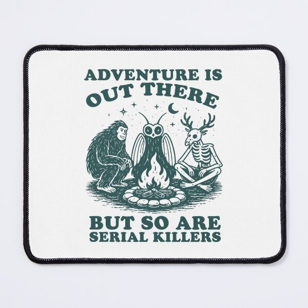 Item preview, Cryptid Serial Killers, Funny Mothman Sasquatch Wendigo designed and sold by RandyHaskins.