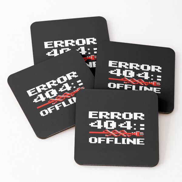 Item preview, ERROR 404: OFFLINE Pixel Art – Funny Internet Disconnected Glitch Design for Tech Lovers & Gamers designed and sold by Bright Nest Studio.