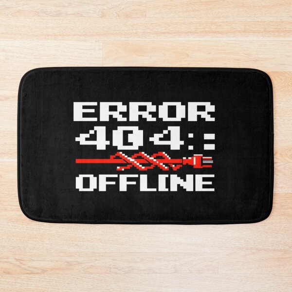 Item preview, ERROR 404: OFFLINE Pixel Art – Funny Internet Disconnected Glitch Design for Tech Lovers & Gamers designed and sold by Bright Nest Studio.