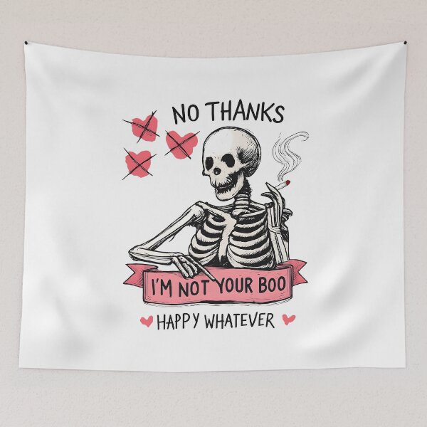 Item preview, Gritty Anti Valentine Skeleton  designed and sold by SkullTroops.