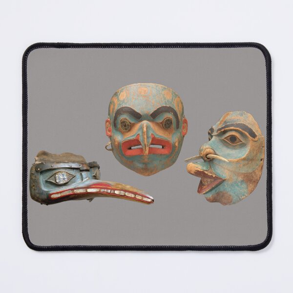Item preview, Alaskan Tlingit Native American Masks designed and sold by JournalOfTales.