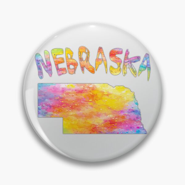 Item preview, Nebraska State Map - Vibrant Watercolor Art Splash designed and sold by mashmosh.
