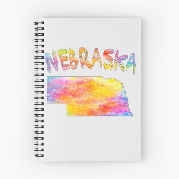 Item preview, Nebraska State Map - Vibrant Watercolor Art Splash designed and sold by mashmosh.