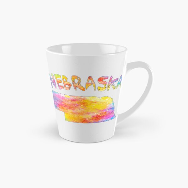 Item preview, Nebraska State Map - Vibrant Watercolor Art Splash designed and sold by mashmosh.