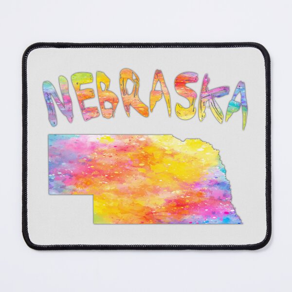 Item preview, Nebraska State Map - Vibrant Watercolor Art Splash designed and sold by mashmosh.