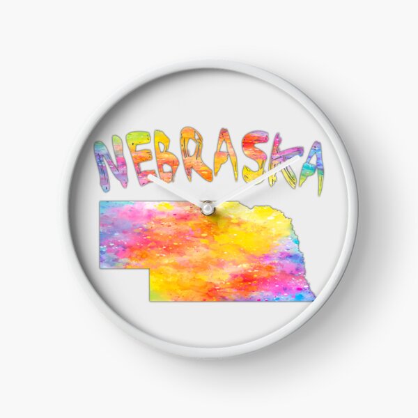 Item preview, Nebraska State Map - Vibrant Watercolor Art Splash designed and sold by mashmosh.