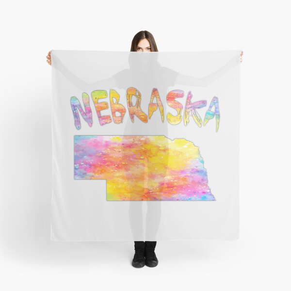 Item preview, Nebraska State Map - Vibrant Watercolor Art Splash designed and sold by mashmosh.