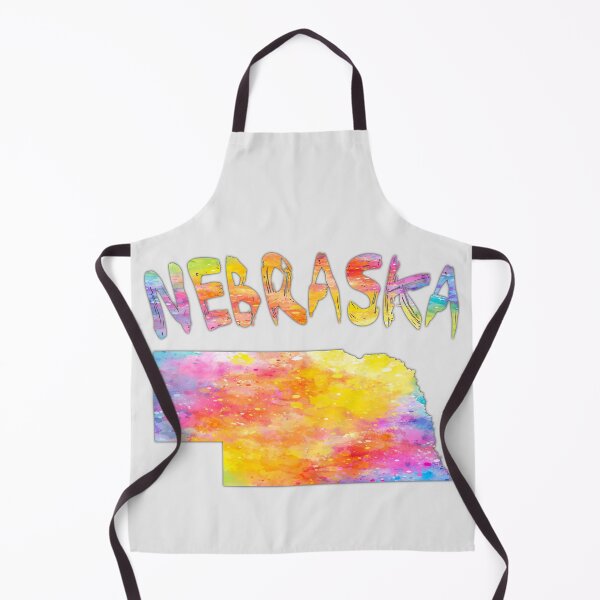 Item preview, Nebraska State Map - Vibrant Watercolor Art Splash designed and sold by mashmosh.